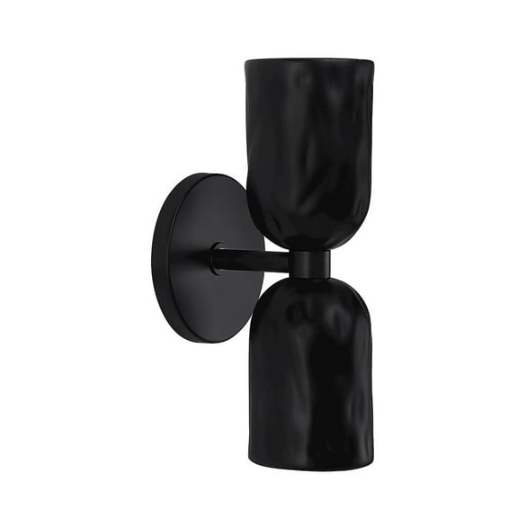 Renwil Alessia 11.2" Powder Coated Matte Black 2-Light Wall Sconce