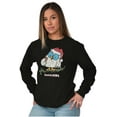 thumbnail image 5 of Tootsie Mr. Owl Christmas Santa Long Sleeve TShirt Men Women Brisco Brands S, 5 of 6