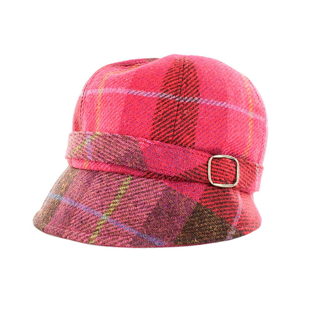 Murcos - Irish Flapper Style hat. Red Plaid from Irish Wool. Made in ...