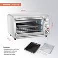 thumbnail image 4 of Horno Eléctrico Tostador 24 Lt De Mesa 1500 W Acero Inox gris 24 L, 4 of 8