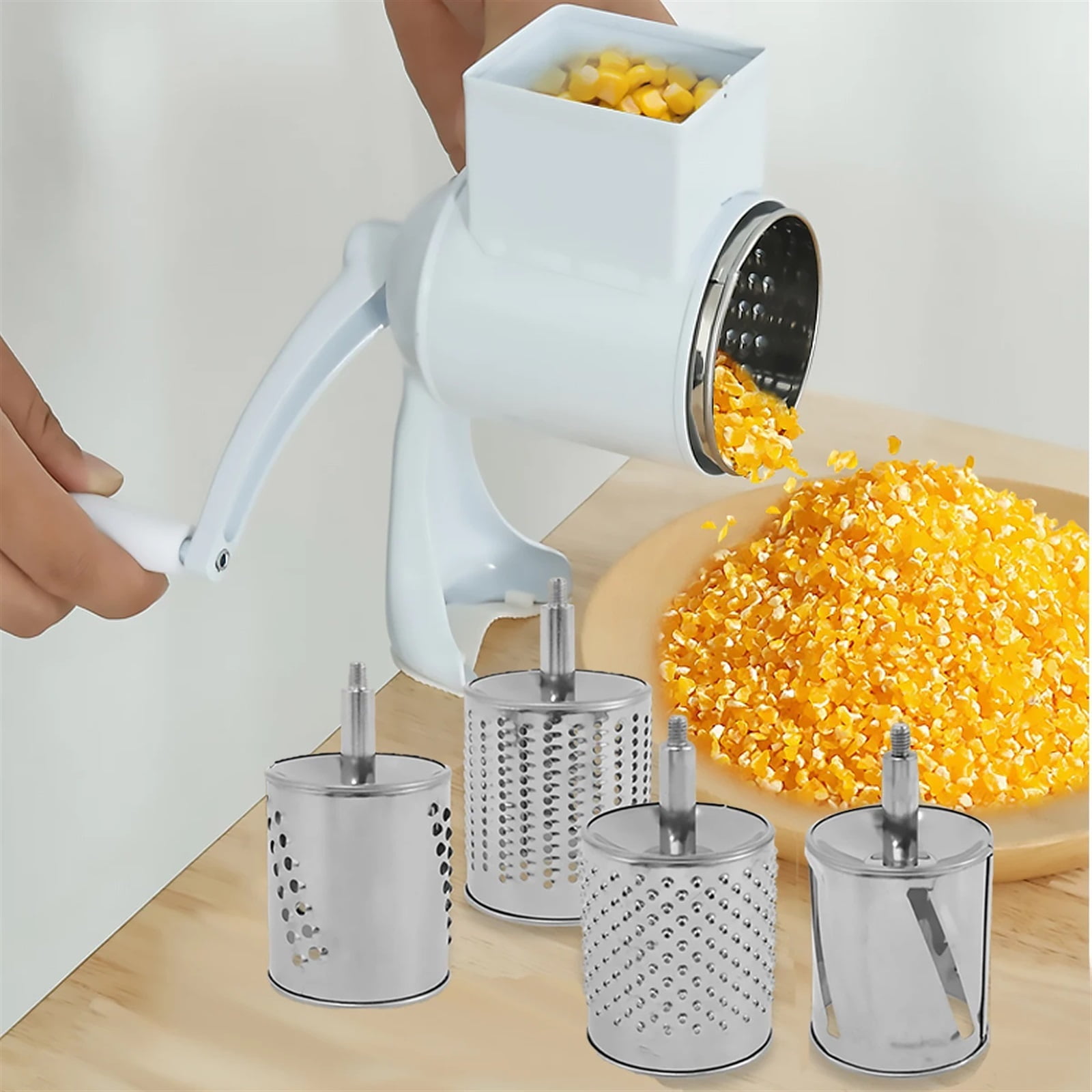 Manual Food Grinder Hand Grain Mill Grinder With Table Clamp Hand Crank Coffee Grinder For Wheat Coffee Spices Nuts Kitchen Acce
