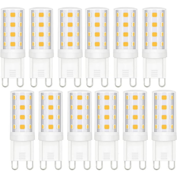 3Watt LED G9 Dimmable Replacement 40W 35W Bulbs, 4000K Natural White 120 Volt 400 Lumens 360 Degree G9 Base LED Light Bulb – Pack of 12 Walmart.com