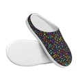 thumbnail image 3 of Lsque Musical Notes Pattern Womens Comfort Cotton on Scuff With Memory Foam and Anti-skid Sole Slipper-35/36, 3 of 7