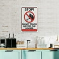 thumbnail image 6 of Do Not Touch Or Feed The Horses Retro Tin Sign 8"x12" - Indoor & Outdoor Safety Warning Decor, Durable Tin for Farm Stable, 6 of 7