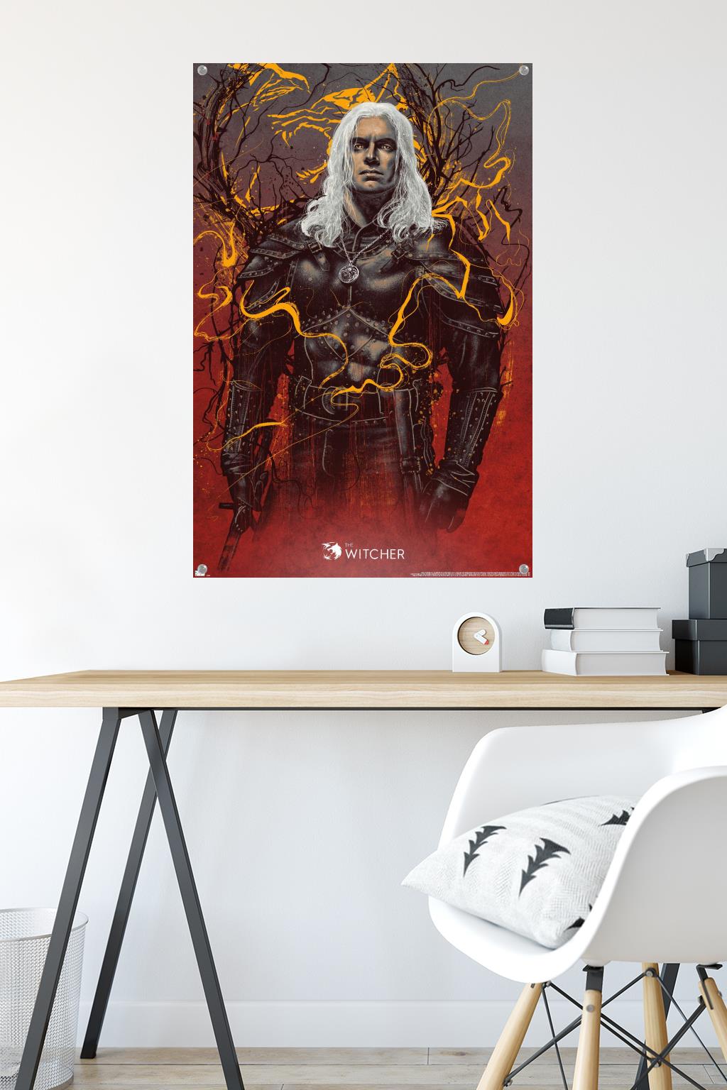 Netflix The Witcher Season 2 - Geralt of Rivia Wall Poster with Pushpins, 22.375" x 34"