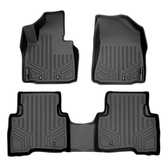 SMARTLINER 2 Rows Custom Fit Floor Liners Compatible with 2014 - 2015 Kia Sorento (Gasoline)
