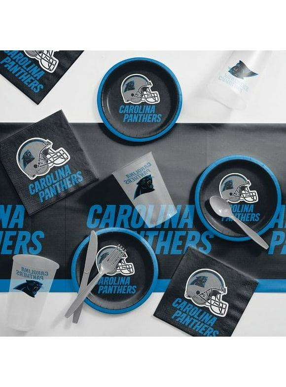 Carolina Panthers Party Supplies Tailgating Kit, Serves 8 Guests
