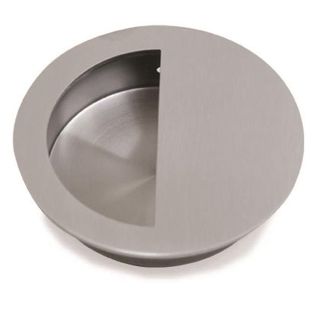 Jako 90 mm Ronde Affleurement Pull- Satin US32D - Acier Inoxydable 630