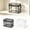 Black, variant on Clear Clothes Storage Box Dustproof Stackable Closet Organizer Thickened Bin with Lid for Garment Blanket Organization Home Space Saving 13x10x9 Inch Black