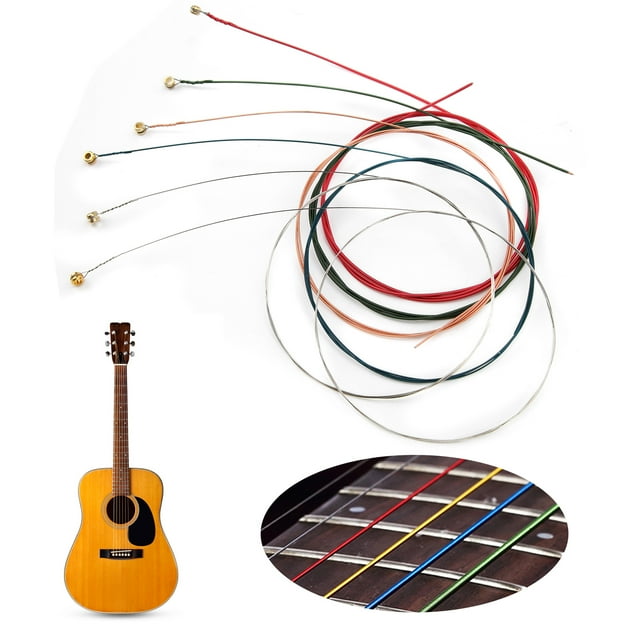 Cuerdas de guitarra reemplazo de cuerdas de guitarra acústica ligeras y duraderas para guitarra acústica ANGGREK Otros