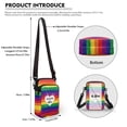 thumbnail image 6 of HELLHERO Heart and Rainbow Pattern Design Double Layer Shoulder Bag for Women, Daily Use, 6 of 7