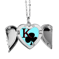 thumbnail image 1 of Happy King Club K - póker Alas de ángel collar colgante regalo de moda Unbranded  M, 1 of 3