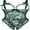 Dark Green, variant on Open Bust Lace Bodysuit Sexy Lingerie for Women, One Piece Babydoll Mini