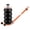 Orange, variant on VEVOR Air Jack, 6 Ton/13000 lbs, 2-5 S Pneumatic Lifting Jack with Heightened Column & Adjustable Handle, Easy-to-Lift & Space-Saving Jack with Thick Rubber Pad