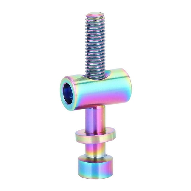 Titanium Alloy Bicycle Seatpost Round Head Screw M5 x 30/35/40mm (Rainbow M5 x 35)