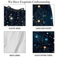 thumbnail image 4 of luoweisi Men's Beach Shorts Quick Dry Swim Trunks with Mesh Lining Galaxy Planet 2XL, 4 of 5
