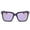 Purple/Purple, variant on Dasein Fashion Style UV Polarized Sunglasses with Wool-like Frame