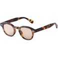 thumbnail image 1 of HCHES Transparent Blue Round Sunglasses Women Men Retro Rivet Small Sun Glasses UV400, 1 of 1