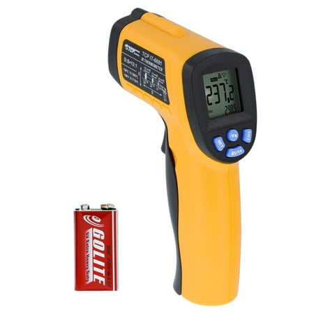 TCP Global Non-contact Digital Laser Infrared Thermometer IR Temperature Gun -58°F ~ 716°F (-50°C ~ 380°C), LCD Display - Cooking, Home Maintenance & Auto
