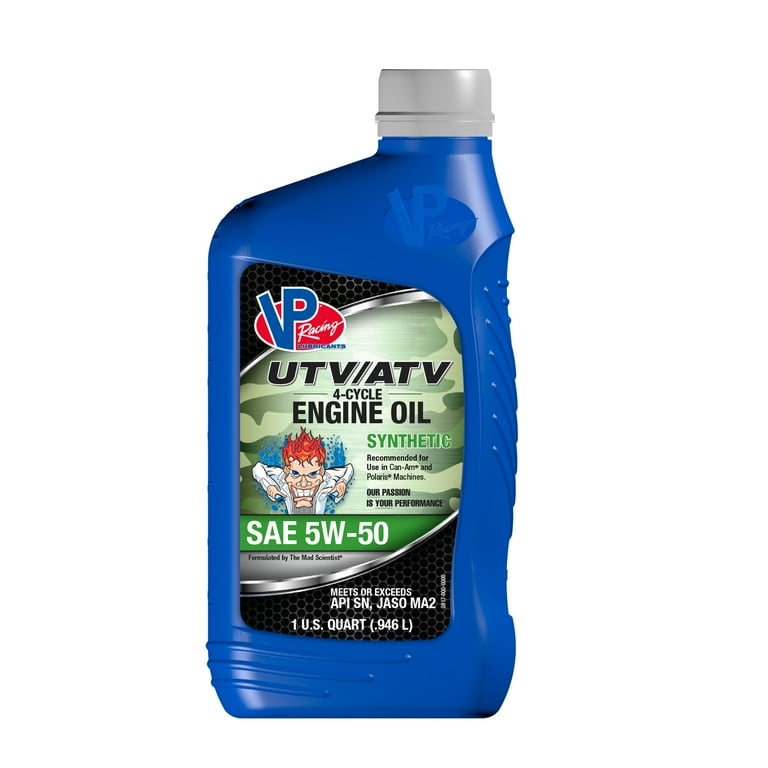 VP Racing Fuels UTV/ATV 4 Cycle Engine Oil SAE 5W-50 VP Racing Fuels UTV/ATV 4 Cycle Engine Oil SAE 5W-50