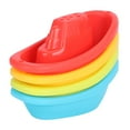 thumbnail image 1 of Barco pequeño para niños BuyWeekMX 4 piezas de baño barco flotante juguete, 1 of 9