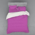 thumbnail image 2 of Ambesonne Floral Bedding Set 3 Pcs, Floral Lace Looking Triangle, Twin, Fuchsia and White, 2 of 3