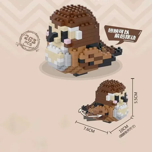 Blocks Kawaii Cute Bird Small Building Blocks Building Set Creative Educational Building Toys For Boys Girls Toys Suitable For Decorate