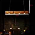 thumbnail image 6 of Ceiling Light Vintage Rustic Lamp Wood Beam Farmhouse Chandelier Pendant lamp for Living Rooms, Cafes, 6 of 17