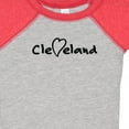 thumbnail image 4 of Inktastic Cleveland Heart Handwriting Black Boys or Girls Baby Bodysuit, 4 of 5