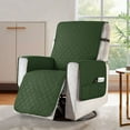 thumbnail image 3 of Subrtex Recliner Chair Cover Reversible Recline Sofa Slipcover with Side Pockets (Large, Olive Drab), 3 of 10