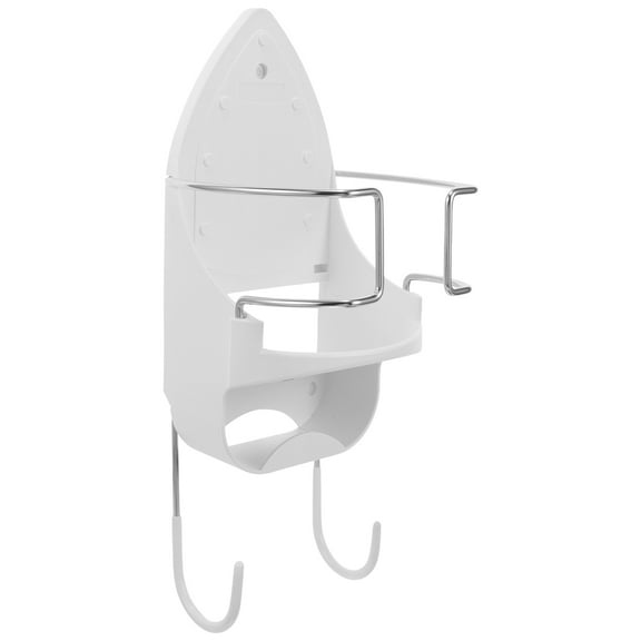 FUEENIRVA White Metal Ironing Board Holder Wall Mount for Home Use Strong Load Bearing