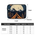 thumbnail image 2 of camping night Laptop Sleeve Bag Compatible With MacBook Air / Pro iPad MateBook Tablet Surface HP Lenovo Dell ASUS Acer Laptop Computer Protective Size: 17 inch, 2 of 5