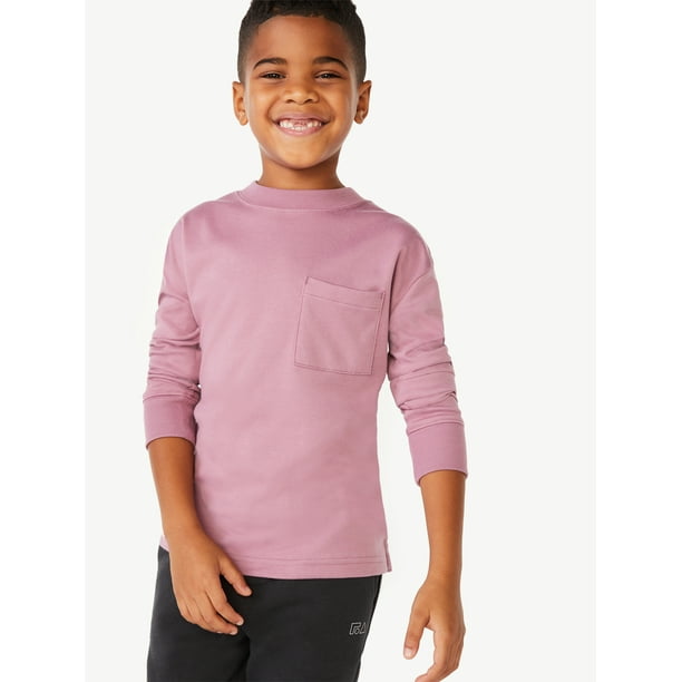 Free Assembly Boys Long Sleeve Pocket TShirt, Sizes 418