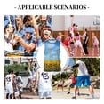 thumbnail image 6 of Honeii Blooming Sunflower Field print basktball shirt for men and women, Unisex basketball jersey for Theme party-Large, 6 of 6