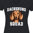 thumbnail image 4 of Inktastic Dog Dachshund Squad Women's V-Neck T-Shirt, 4 of 5