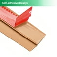 thumbnail image 3 of Unique Bargains Floor Transition Strip 3.3Ft 1 Meter Self Adhesive for Height 5mm Light Brown, 3 of 6