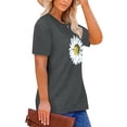 thumbnail image 4 of XCHQRTI Plus Size Daisy Women Tshirt Graphic Oversized Tees Short Sleeve Casual Tee, 4 of 8