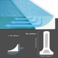 thumbnail image 3 of 39inch/1m White Shower Barrier And Silicone Retention System, Anti-overflow Shower Threshold Dam Self-adhesive Rubber Water Bar, 3 of 5