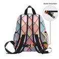 thumbnail image 5 of FORMRS School Backpack with Front Zippered Pocket 12" Student Travel Daypack, Pink Shimmering Pattern, 5 of 6