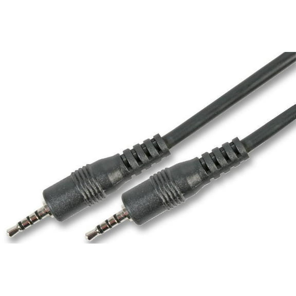 PRO SIGNAL - 2.5mm 4 Pole Jack Plug to Plug Lead, 1m Black