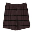 thumbnail image 5 of Tdoqot Girls Athletic Shorts with Pockets- Casual Summer Striped Soft Active Running Shorts Brown Size 11-12, 5 of 5