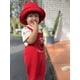 thumbnail image 4 of Conjunto de overol corto con diseño de Elmo de Sesame Street, camiseta y gorro, 4 of 6