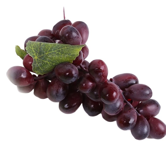 Farfi - 1 racimo de uvas artificiales de plástico realistas, decoración para el hogar y el jardín (rojo)