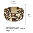 thumbnail image 2 of PU leather bracelet, fashion leopard print bracelet, 2 of 5