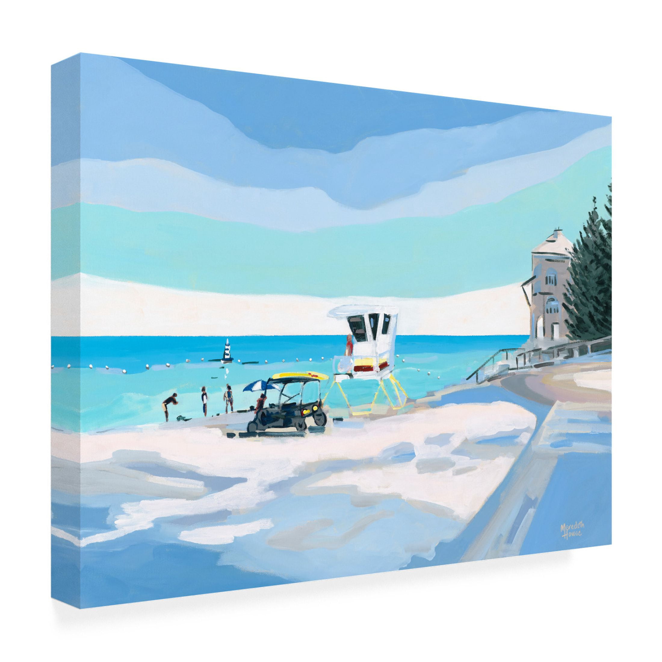 Canvas Wall Art - Meredith Howse 'Cottesloe Beach' Wall Art for Living Room, Bedroom, or Office Décor by Trademark Fine Art - 24 x 18 Inches
