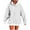 001 White, variant on Htigea Oversized Sweatshirts for Women Cute Print Long Sleeve Hoodies Drawstring Hooded Pullover Tops Casual Loose Sweatshirt with Pockets Army Green S