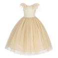 thumbnail image 2 of Ekidsbridal Backless Ostrich Feather Flower Girl Dress Pretty Princess Gown OS3 6, 2 of 3