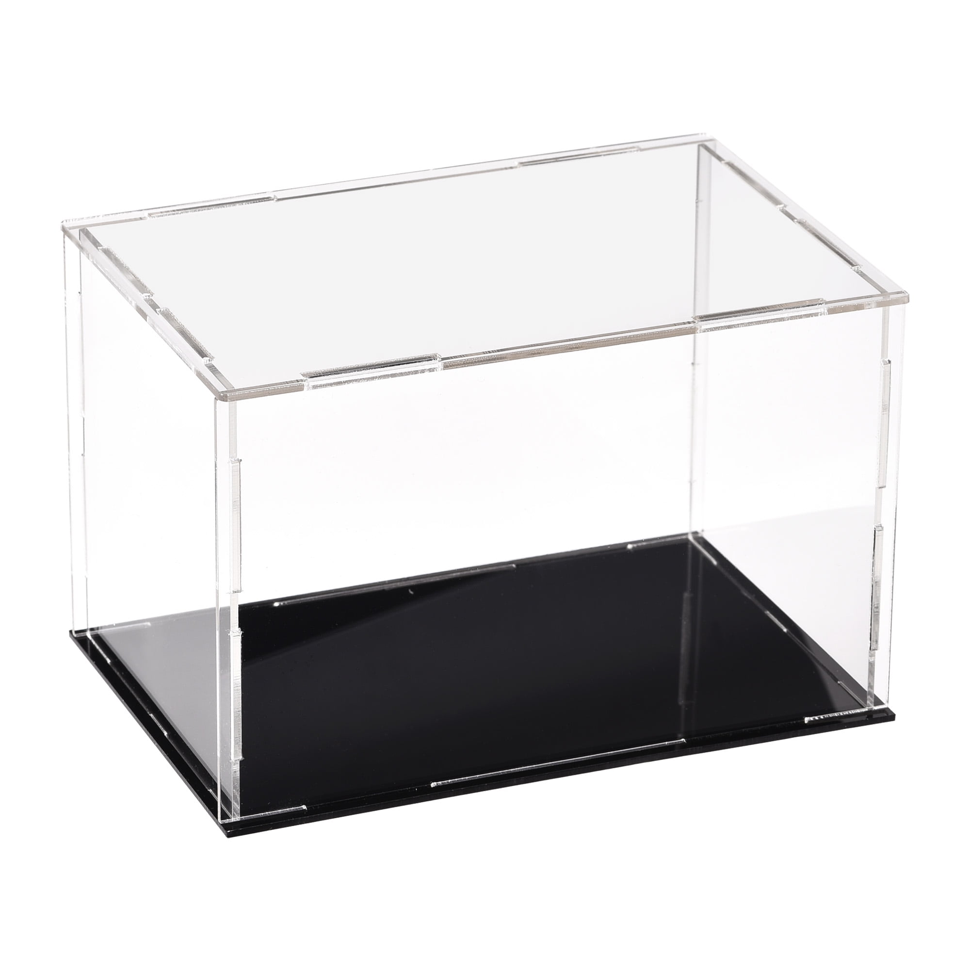 LANSCOERY Clear Acrylic Display Case Countertop Box Cube Organizer Stand Dustproof Protection Showcase for Action Figures/Toys/Collectibles 10x6x8 inch;25x15x20cm 