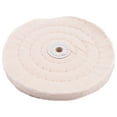 thumbnail image 2 of 5Pcs 6 Inch Buffing Polishing Wheels for Bench Grinder with Polishing Compounds Kit, White and Yellow, 2 of 7