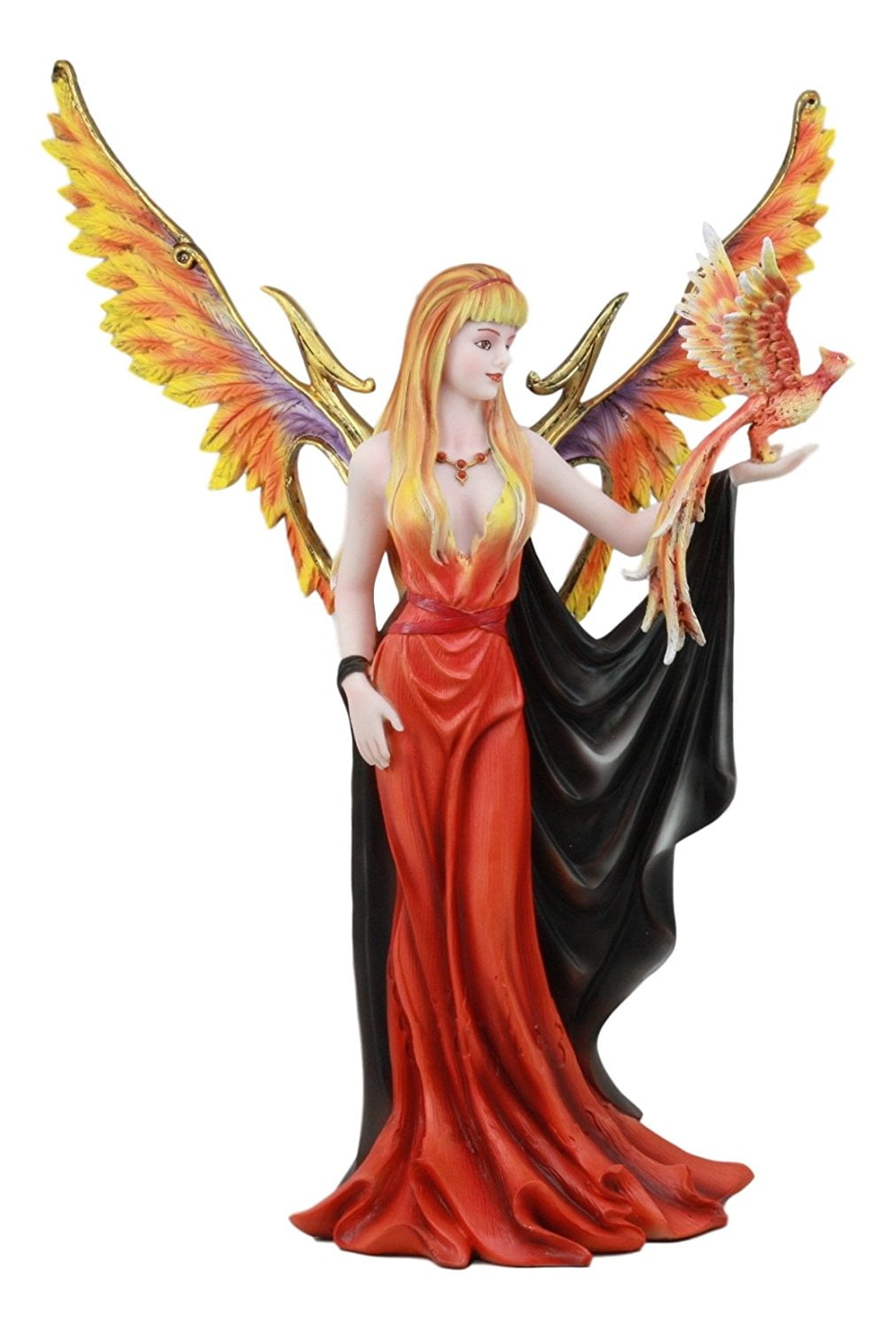 Ebros Large Goddess Of Fire Elemental Fairy With Blood Phoenix Avatar  Statue 15